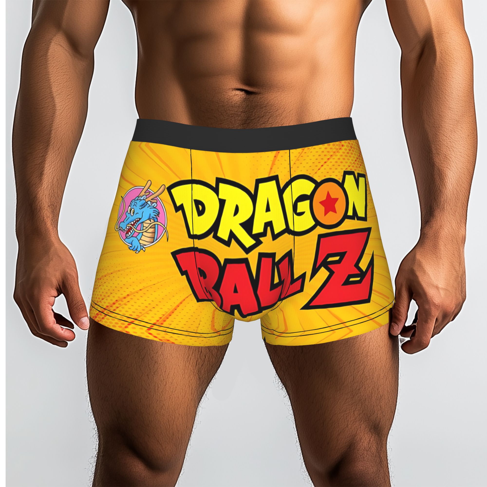 Boxer Shorts Modal - แฟชั่นดราก้อนบอลสไตล์มังงะ กางเกงบ็อกเซอร์แบบกำหนดเอง กางเกงในชาย กางเกงในพิมพ์ลาย กางเกงบ็อกเซอร์ขาสั้น