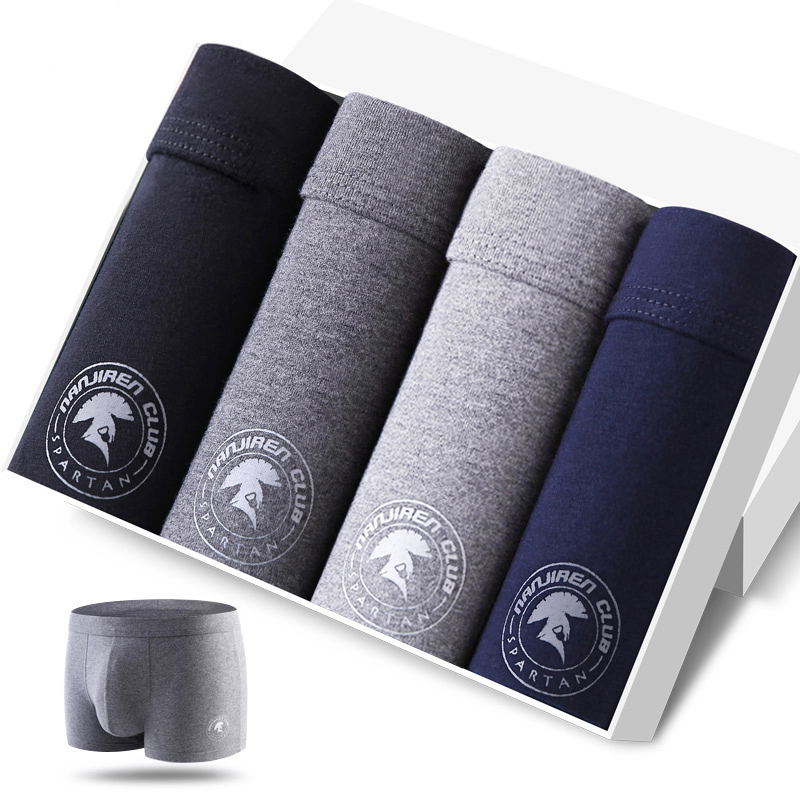 กางเกงชั้นในชาย4ชิ้นกางเกงขาสั - Boxer Brief Pack Cotton บทวิจารณ์และราคา