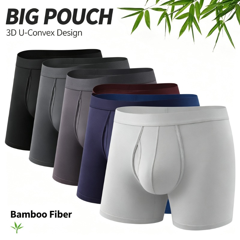 กางเกงบ็อกเซอร์ชาย Big Pouch ผ - Bamboo Fiber Trunk บทวิจารณ์และราคา