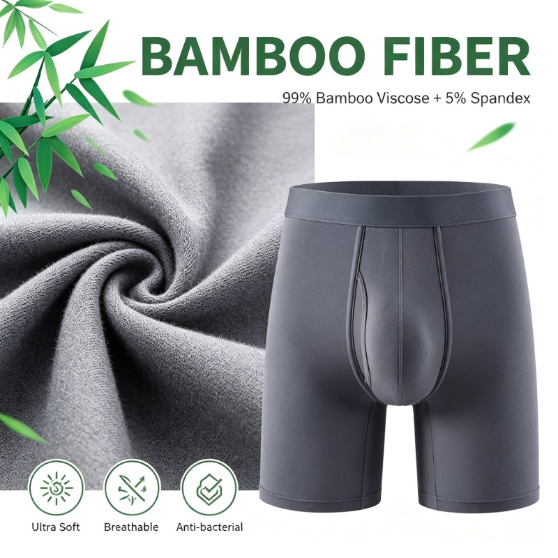 กางเกงบ็อกเซอร์ชาย Big Pouch ผ - Bamboo Fiber Trunk บทวิจารณ์และราคา