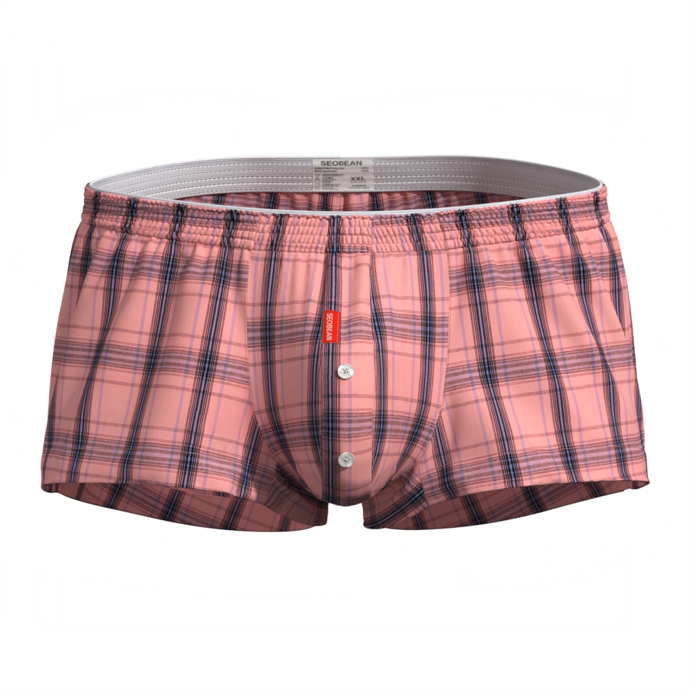 กางเกงขาสั้นผู้ชายทรงแบน กางเก - Boxer Brief Pack Cotton บทวิจารณ์และราคา